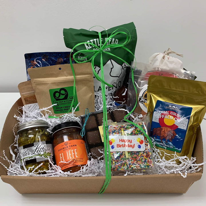 Give a gift for holidays, birthday and more that will WOW!  Curate Gift Boxes are from South Denver, Colorado.